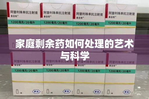 绵阳家庭剩余药如何处理的艺术与科学
